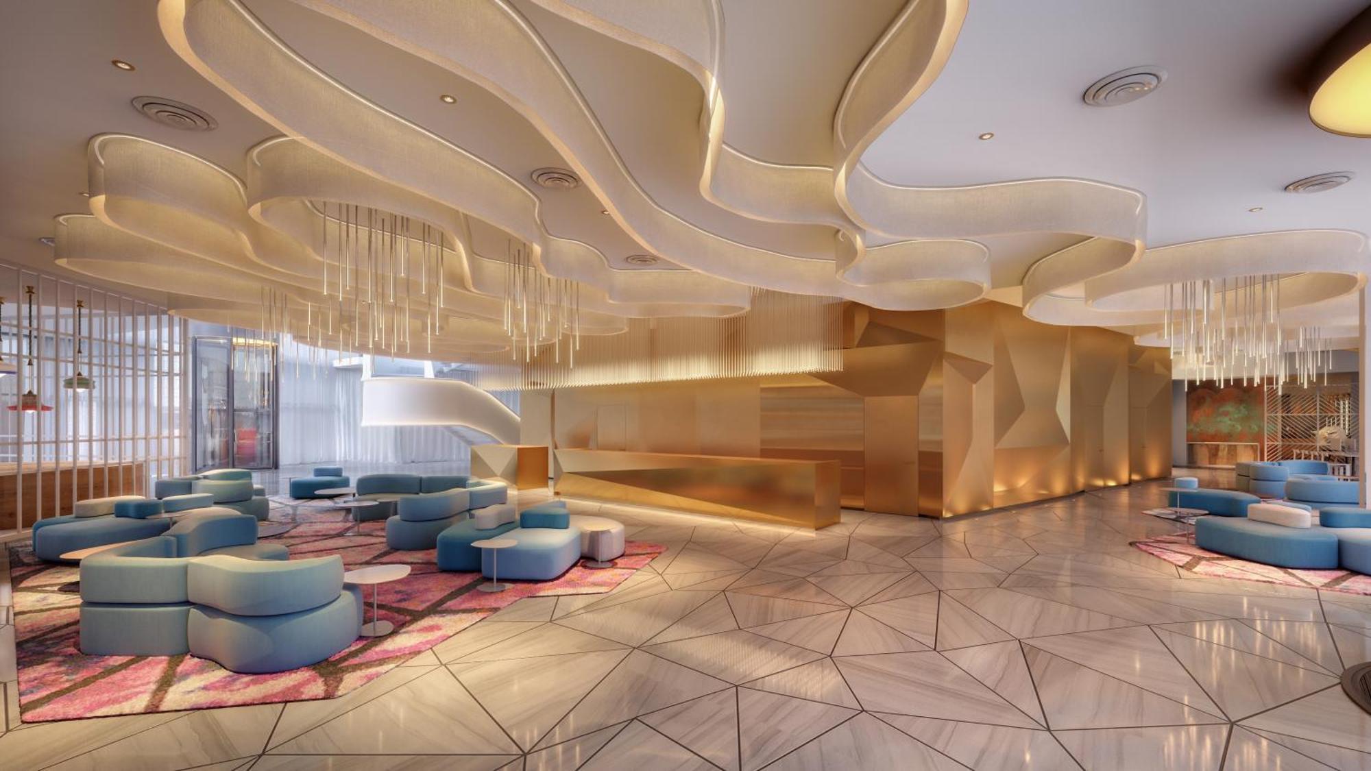 Moevenpick Hotel & Apartments Ghala Μουσκάτ Εξωτερικό φωτογραφία The lobby of the hotel